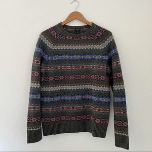 J CREW LAMBS WOOL CREW SWEATER